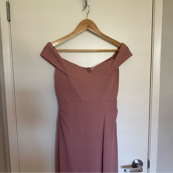 Dusty Mauve Emerald Sundae Bridesmaid Dress Size M - Picture 8 of 10